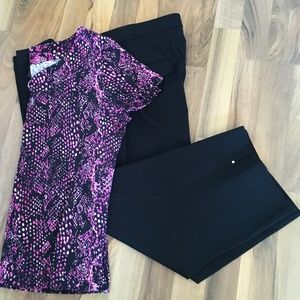 NWOT Style & Co Woman Cropped Black Pant